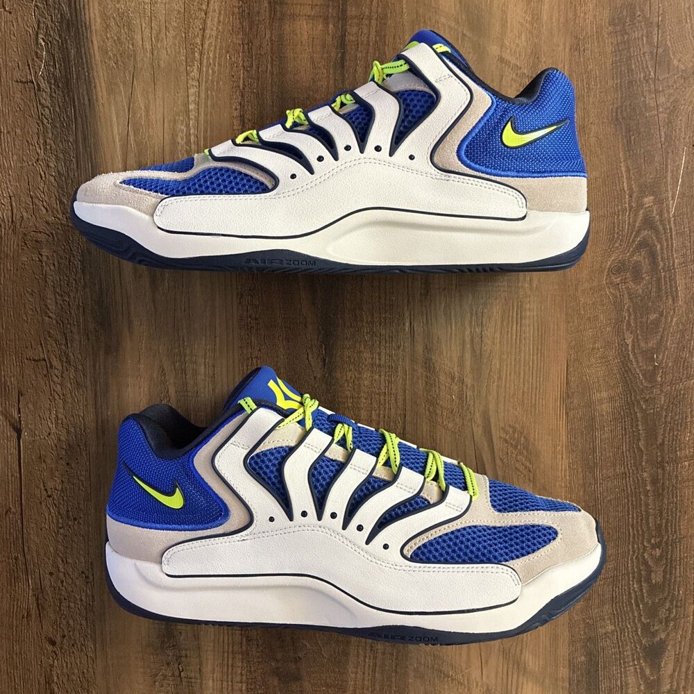 Nike KD18 Smart City Blue Yellow Men Size 13 Basketball Shoes HV1992-400